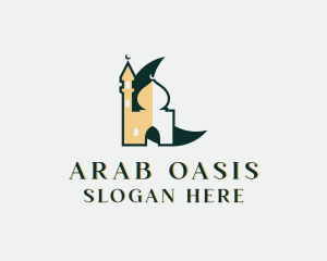 Mosque Islam Structure logo design