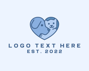 Animal Pet Care Heart logo
