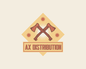 Woodworking Ax Tool logo design