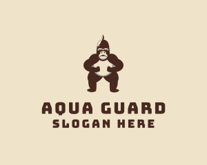 Gorilla Soldier Guard  logo design