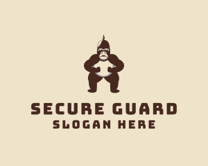 Gorilla Soldier Guard  logo design