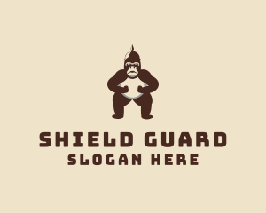 Gorilla Soldier Guard  logo design