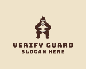 Gorilla Soldier Guard  logo design