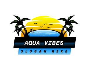 Summer Swimming Pool  logo