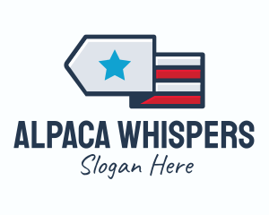 Star Stripes Military logo design