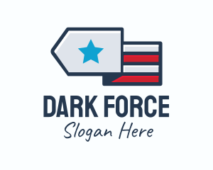 Star Stripes Military logo design