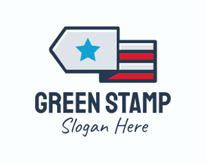 Star Stripes Military logo design