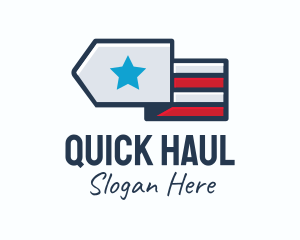 Star Stripes Military logo design