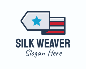 Star Stripes Military logo design