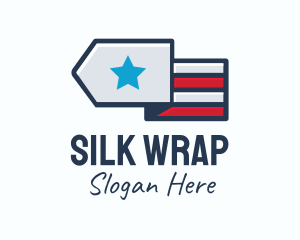 Star Stripes Military logo design