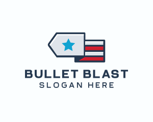 Star Stripes Military logo design