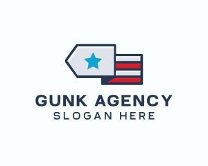 Star Stripes Military logo design