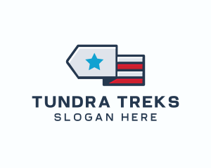 Star Stripes Military logo design