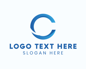 Gradient Business Letter C logo