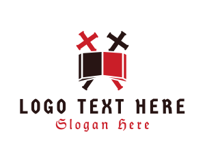 Symbolic - Templar Biblical Cross logo design