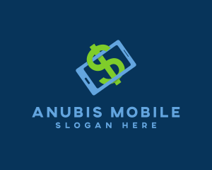 Mobile Dollar Currency logo design