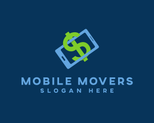 Mobile Dollar Currency logo design