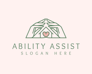 Charity Hand Shelter logo design