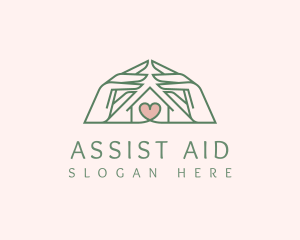 Charity Hand Shelter logo design