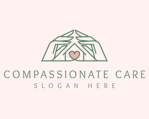 Charity Hand Shelter logo design