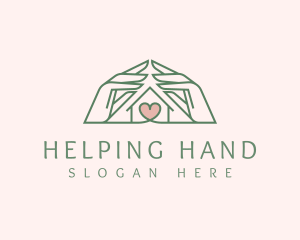 Charity Hand Shelter logo design