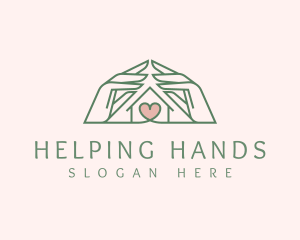 Charity Hand Shelter logo design