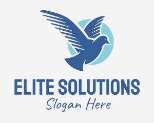 Flying Pigeon Bird Logo
