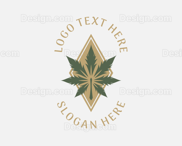 Deluxe Marijuana Leaf Logo