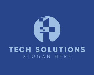 Tech Data Letter T logo design