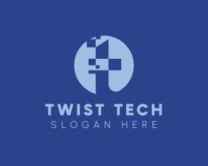 Tech Data Letter T logo design