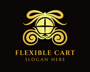 Ribbon Gift Chariot logo design