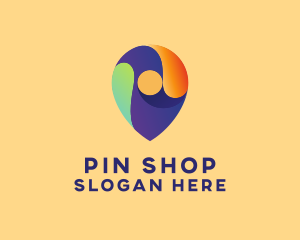 Creative Location Pin logo