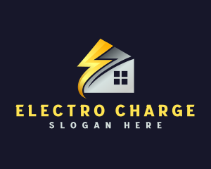 Electricity Energy House logo design