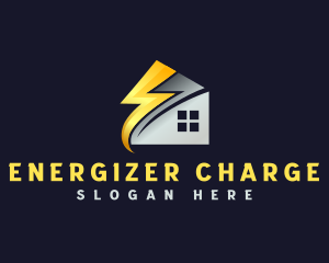 Electricity Energy House logo design