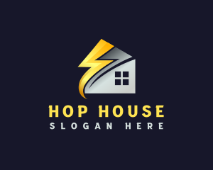 Electricity Energy House logo design