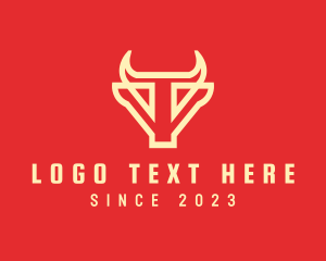 Yellow Bull Letter T logo