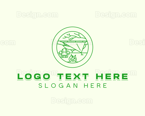 Outdoor Camping Backpack Logo