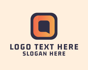 Analytics - Social Chat Letter O logo design
