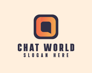 Chat Bubble Letter O logo design