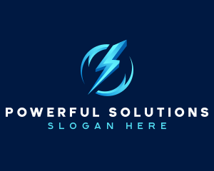 Bolt Lightning Power logo design