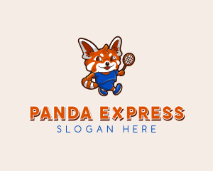 Red Panda Badminton logo design