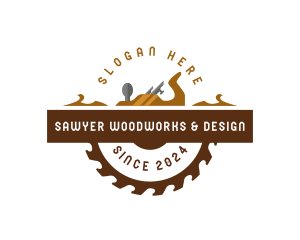 Woodworking Planer Saw logo design