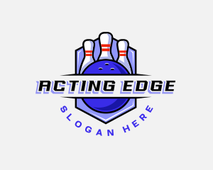 Sports Bowling Competition logo design