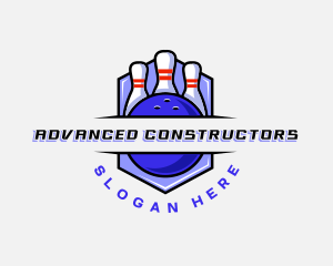 Sports Bowling Competition logo design