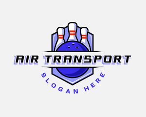 Sports Bowling Competition logo design