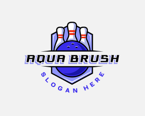 Sports Bowling Competition logo design