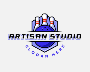 Sports Bowling Competition logo design