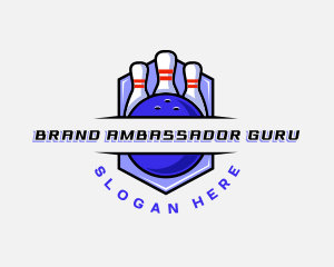 Sports Bowling Competition logo design