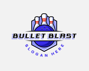 Sports Bowling Competition logo design