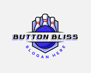 Sports Bowling Competition logo design